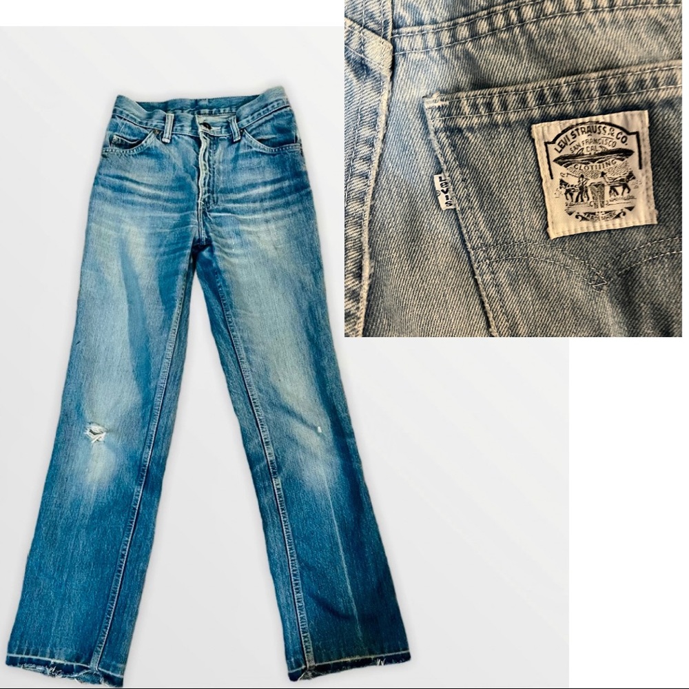 Levi's Light Blue Ankle & Cropped Jeans vintage